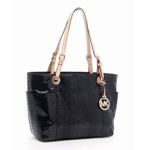 Michael Kors Python Embossed Leather Tote